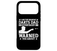 I am the maniac darts dad - Darts Father Dad Case for iPhone 17 Pro Max