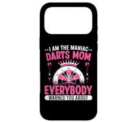 I am the maniac darts mom - Darts Mother Mom Case for iPhone 17 Pro Max