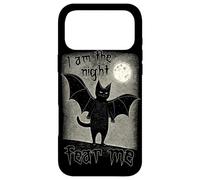I Am The Night Fear Me Cute Black Cat Bat Punk Goth Grunge Case for iPhone 17 Pro Max