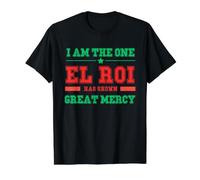 I Am the One El Roi has Shown Great Mercy - NSPPD Prayer Value Graphic T-Shirt, Men, Black, L
