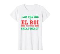 I Am the One El Roi has Shown Great Mercy - NSPPD Prayer Value Graphic T-Shirt, Women, White, M