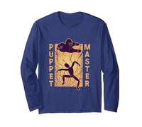 I Am The Puppet Master Skill Entertain Puppeteer Long Sleeve T-Shirt, Adult Unisex, Navy Blue, Medium