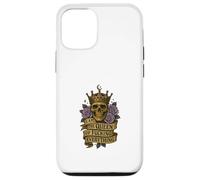 I Am the Queen of Fucking Everything Skull Floral Rock Roll Case for iPhone 12/12 Pro