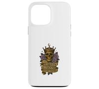 I Am the Queen of Fucking Everything Skull Floral Rock Roll Case for iPhone 13 Pro Max
