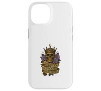 I Am the Queen of Fucking Everything Skull Floral Rock Roll Case for iPhone 14