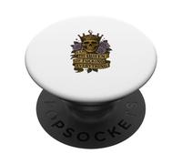 I Am the Queen of Fucking Everything Skull Floral Rock Roll PopSockets Adhesive PopGrip