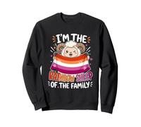 I am the rainbow sheep of the family Lesbian Sweatshirt