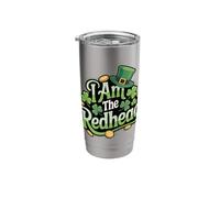 I Am The Redhead Funny Irish Pride Saint Patrick's Day Stainless Steel Insulated Tumbler