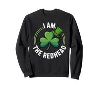 I Am The Redhead St Patricks Lucky Shamrock Leprechaun Hat Sweatshirt