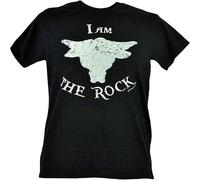 I Am The Rock Rocky Johnson Ballers Dwayne Wrestler Black Distressed Mens Tshirt Black M