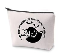 I Am The Shadow On The Moon at Night Makeup Bag with Zipper Nightmare Gift Horror Cosmetic Bag (Shadow)