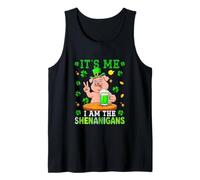 I Am The Shenanigans St. Patrick's Day Pig Drinking Beer Tank Top