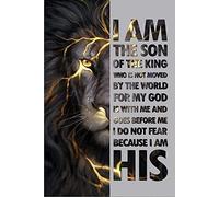 I Am The Son of The King Who is Not Moved by The World for My God Decor Metal Sign Tin Sign Decor Poster Wall Art Poster 8X12 Inches