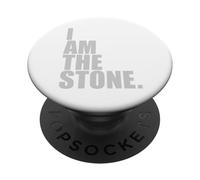 I Am The Stone David and Goliath Story Christian God Lover PopSockets Adhesive PopGrip