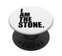 I Am The Stone David and Goliath Story Christian God Lover PopSockets Adhesive PopGrip