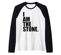 I Am The Stone David and Goliath Story Christian God Lover Raglan Baseball Tee