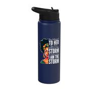 I Am The Storm - Black History Month - Juneteenth Stainless Steel Insulated Water Bottle
