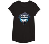 I Am The Storm: Born from The Tempest Inspirational Art T-Shirt, Girls, Black, Medium