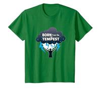 I Am The Storm: Born from The Tempest Inspirational Art T-Shirt, Kids, Kelly Green, 4 Years