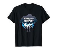 I Am The Storm: Born from The Tempest Inspirational Art T-Shirt, Men, Black, 5XL