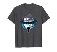 I Am The Storm: Born from The Tempest Inspirational Art T-Shirt, Men, Dark Heather Grey, 5XL