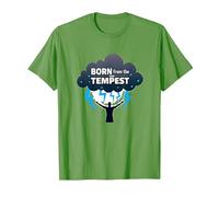 I Am The Storm: Born from The Tempest Inspirational Art T-Shirt, Men, Grass, XL