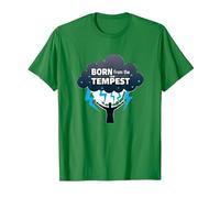 I Am The Storm: Born from The Tempest Inspirational Art T-Shirt, Men, Kelly Green, M