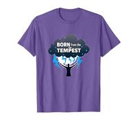 I Am The Storm: Born from The Tempest Inspirational Art T-Shirt, Men, Purple Heather, XL
