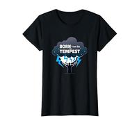 I Am The Storm: Born from The Tempest Inspirational Art T-Shirt, Women, Black, S