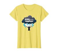 I Am The Storm: Born from The Tempest Inspirational Art T-Shirt, Women, Lemon, L