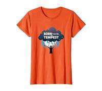 I Am The Storm: Born from The Tempest Inspirational Art T-Shirt, Women, Orange, 3XL
