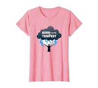 I Am The Storm: Born from The Tempest Inspirational Art T-Shirt, Women, Pink, XL