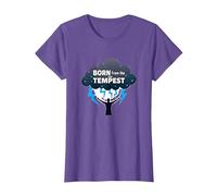 I Am The Storm: Born from The Tempest Inspirational Art T-Shirt, Women, Purple Heather, S
