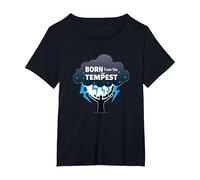 I Am The Storm: Born from The Tempest Inspirational Art T-Shirt, Women's Plus, Black, 3X