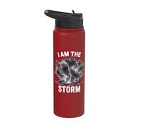 I Am The Storm Chasing Tornado Chaser Hurricane Weather Stainless Steel Insulated Water Bottle