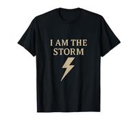 I Am the Storm Lightning Bolt Gym Power Graphic T-Shirt