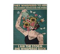 I Am The Storm Puzzle, Strong Woman print, Pot Head Puzzle, Breast Cancer Puzzle gift, Gift for her,Jigsaw Puzzle 1000 Puzzle Pieces,Puzzle Enthusiasts