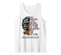 I Am The Storm Reading Specialist African American Women Tank Top