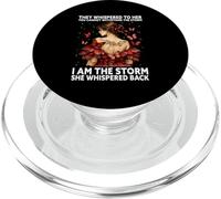 I Am The Storm She Whispered Back Butterfly Inspirational PopSockets PopGrip for MagSafe