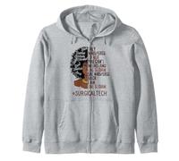 I Am The Storm Surgical Tech African American Women Zip Hoodie