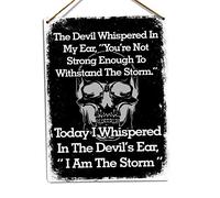 I Am The Storm - Twine - Metal Wall Sign Plaque Art Inspirational