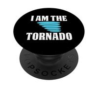 I Am The Storm Twister Tornado Hurricane Meteorologist PopSockets Adhesive PopGrip