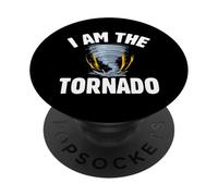I Am The Storm Twister Tornado Hurricane Meteorologist PopSockets Adhesive PopGrip