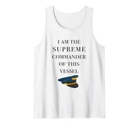 I am the Supreme Commander of This Vessel, Captain Joke Tank Top