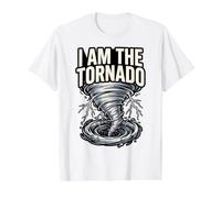 I Am The Tornado Storm Chaser Weather Meteorology Art Value Graphic T-Shirt, Men, White, L