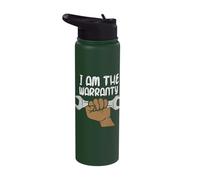 I Am the Warranty Car Auto Mechanic Stainless Steel Insulated Water Bottle