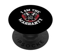 I Am The Warranty Funny Car and Workshop Design PopSockets Adhesive PopGrip