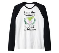 I Am the Woman Too Drunk to Blame on Margarita Spicy Tequila Raglan Baseball Tee