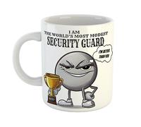 I am The World's Most Modest Security Guard Smug Mug Sarcastic, 11 oz Ceramic Mug