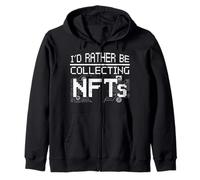 I Am Then Time Nft'S Collecting Zip Hoodie